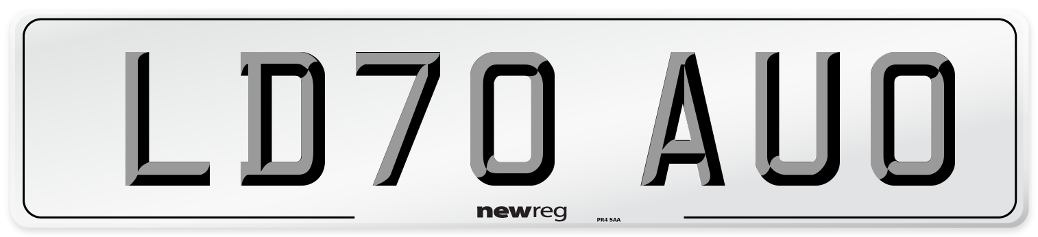 LD70 AUO Front Number Plate
