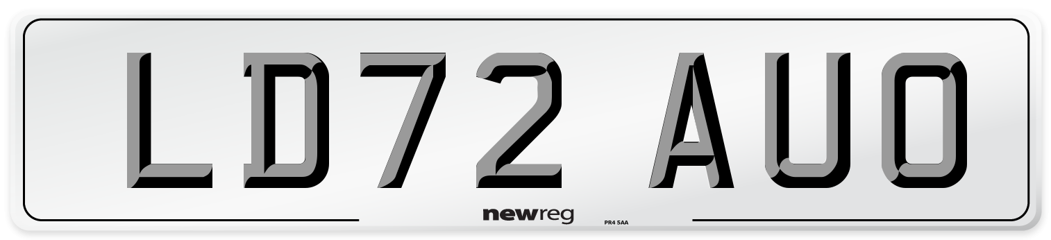 LD72 AUO Front Number Plate
