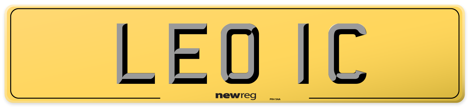 LEO 1C Rear Number Plate