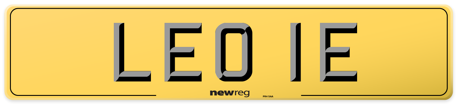 LEO 1E Rear Number Plate