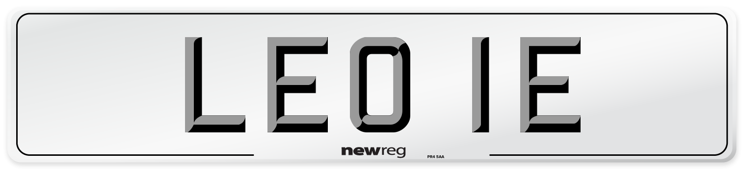 LEO 1E Front Number Plate