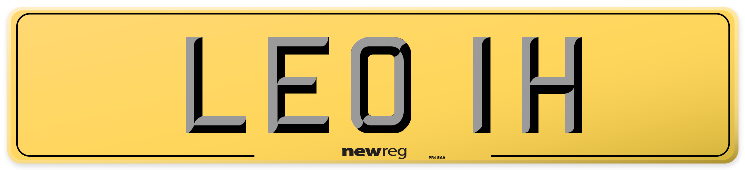 LEO 1H Rear Number Plate