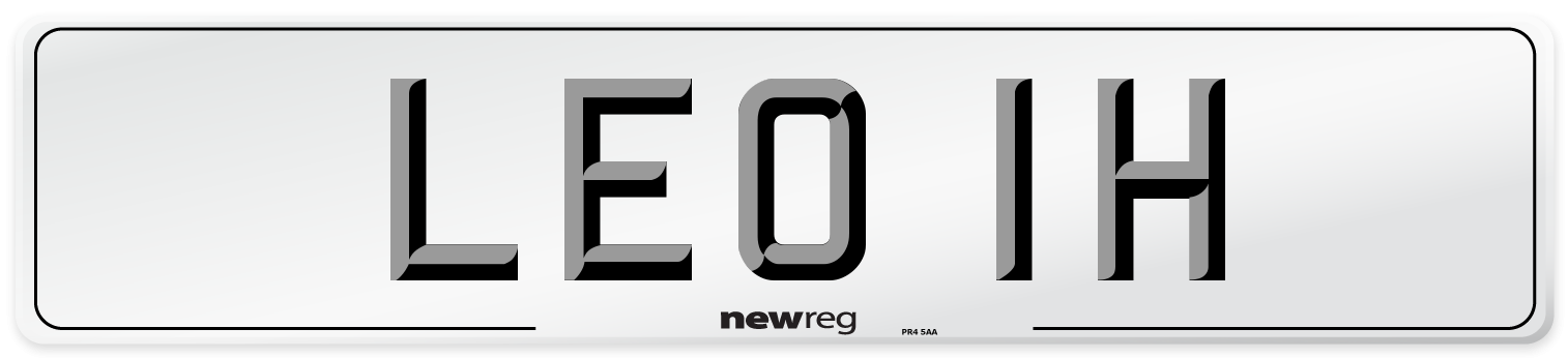 LEO 1H Front Number Plate