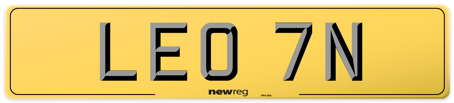 LEO 7N Rear Number Plate