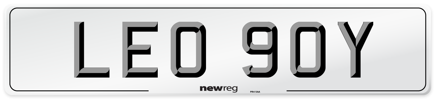 LEO 90Y Front Number Plate