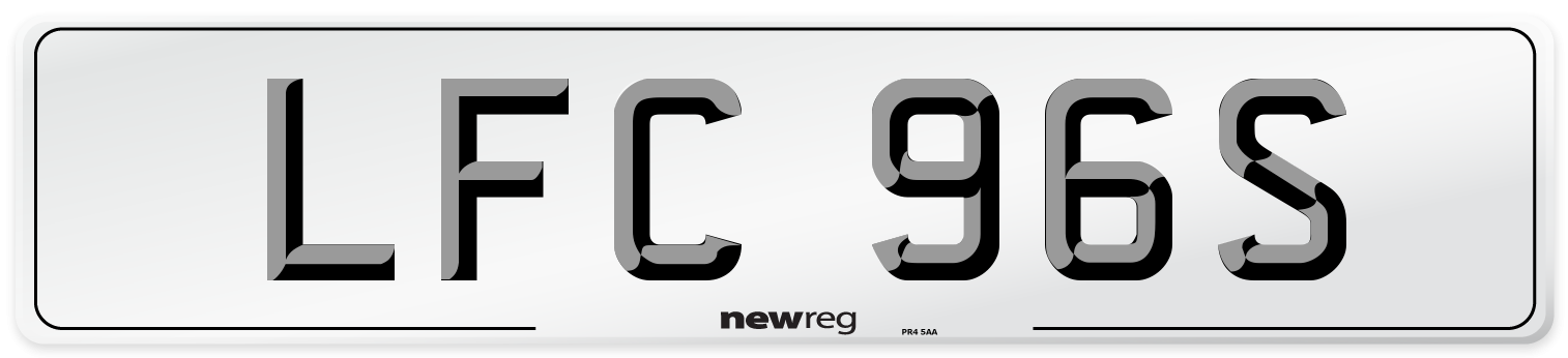 LFC 96S Front Number Plate