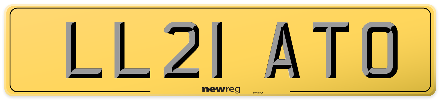 LL21 ATO Rear Number Plate
