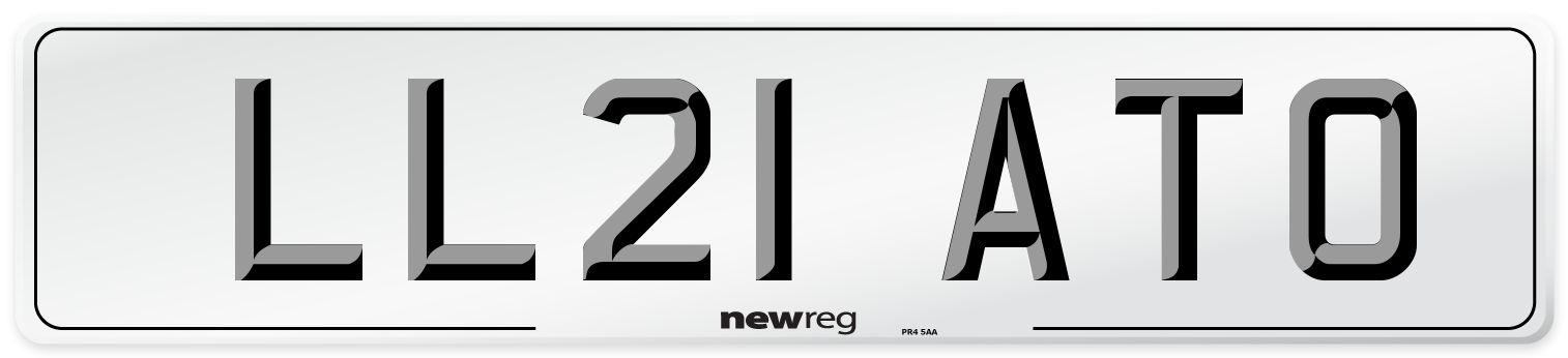 LL21 ATO Front Number Plate