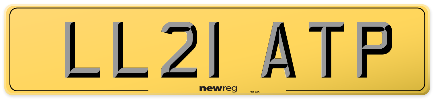 LL21 ATP Rear Number Plate