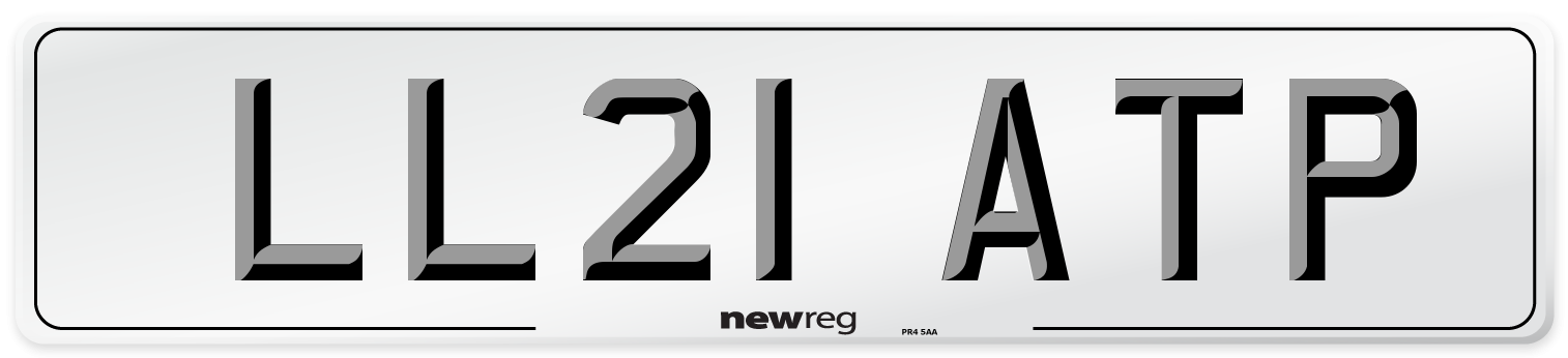 LL21 ATP Front Number Plate