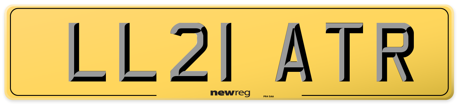 LL21 ATR Rear Number Plate