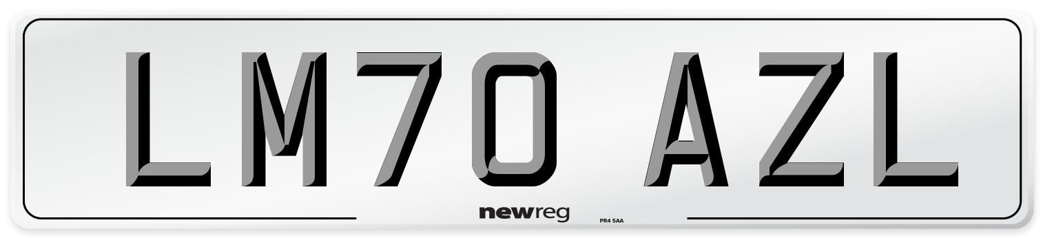 LM70 AZL Front Number Plate