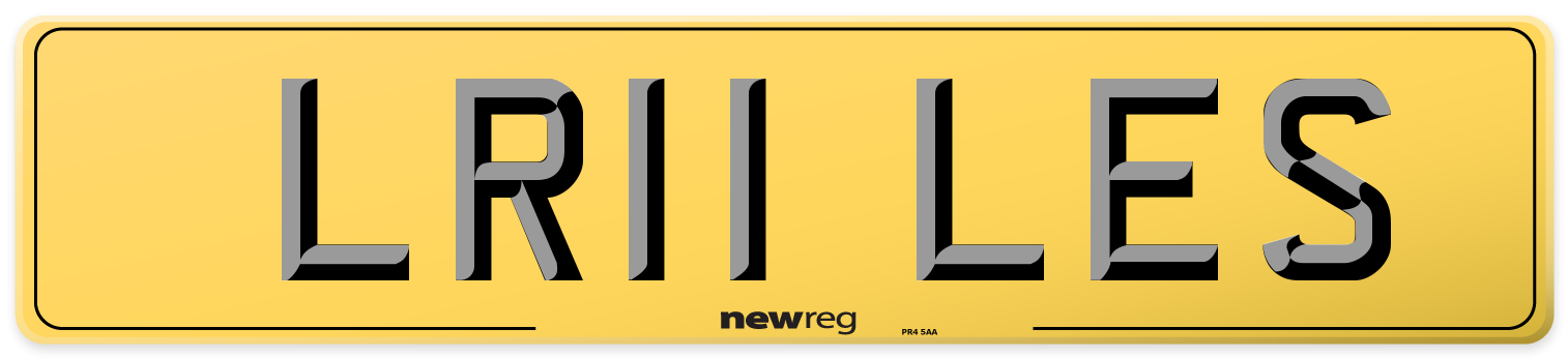 LR11 LES Rear Number Plate