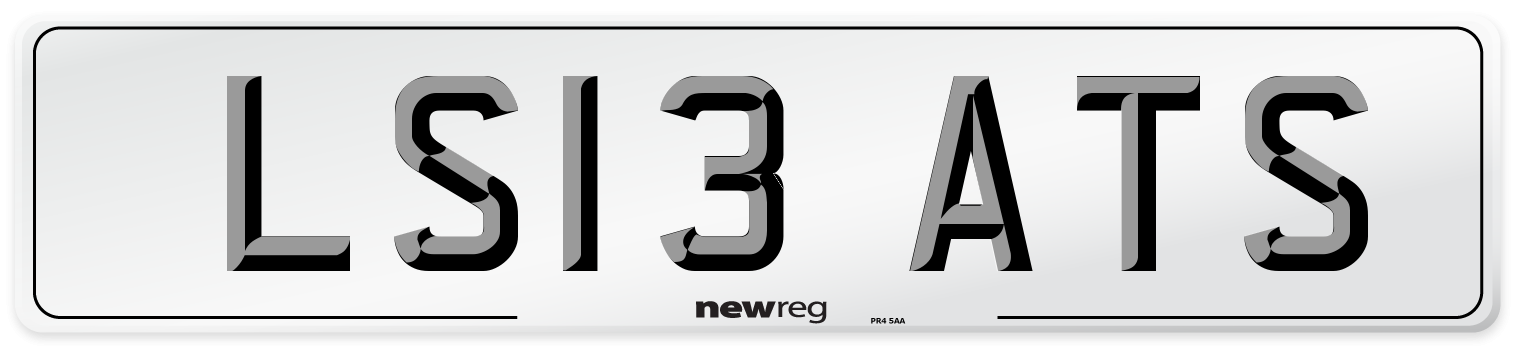 LS13 ATS Front Number Plate