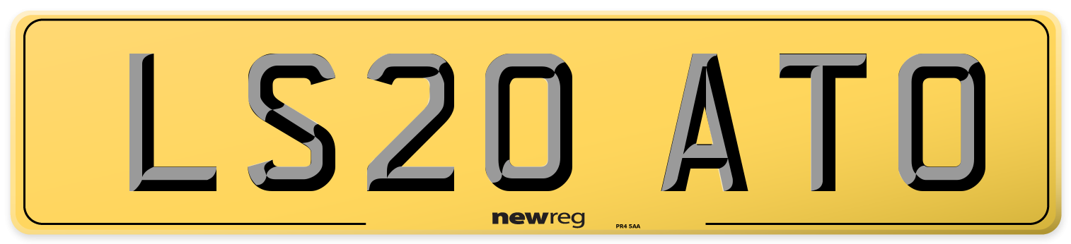 LS20 ATO Rear Number Plate