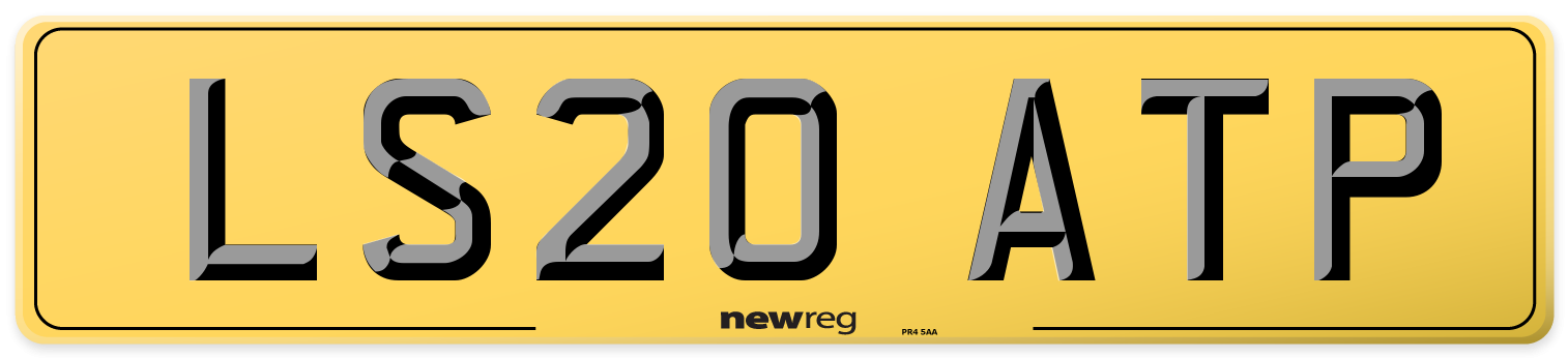 LS20 ATP Rear Number Plate