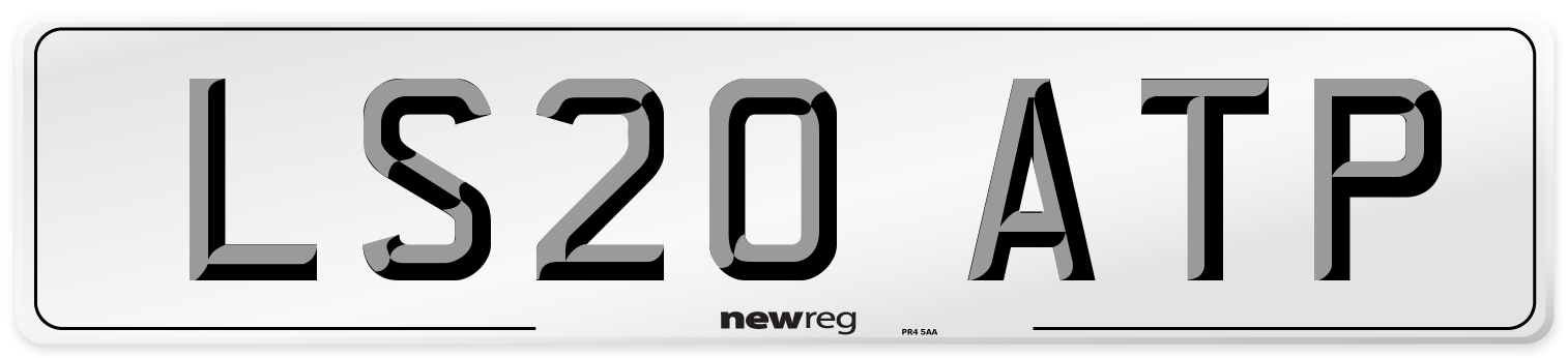 LS20 ATP Front Number Plate