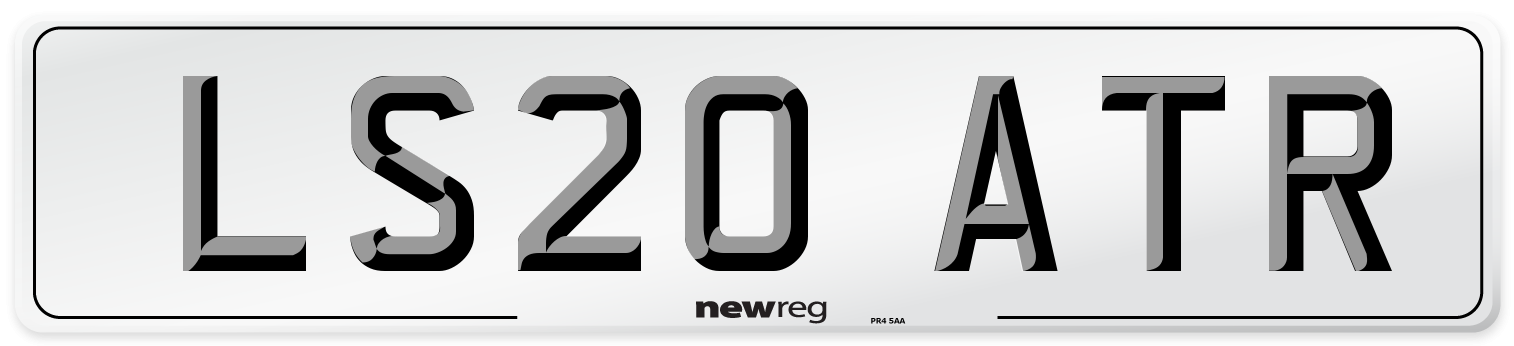 LS20 ATR Front Number Plate
