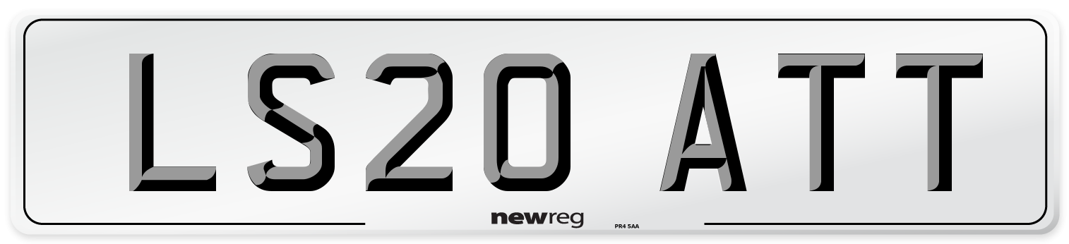 LS20 ATT Front Number Plate
