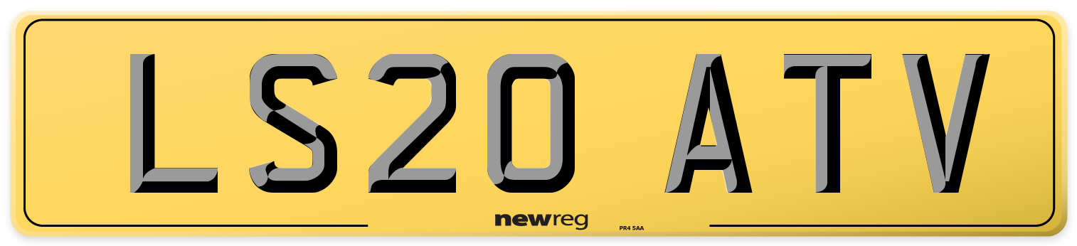 LS20 ATV Rear Number Plate