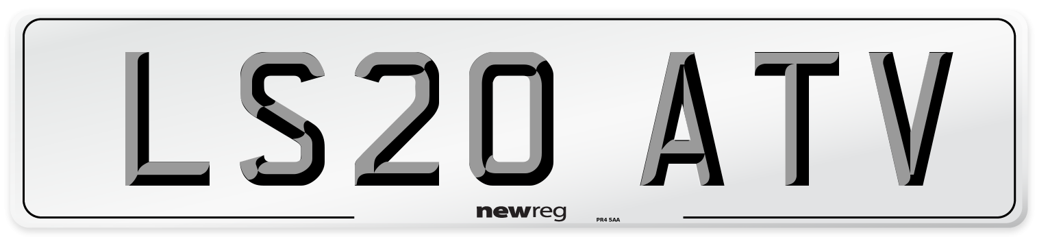 LS20 ATV Front Number Plate