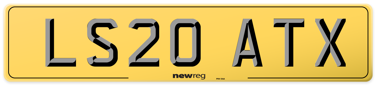 LS20 ATX Rear Number Plate