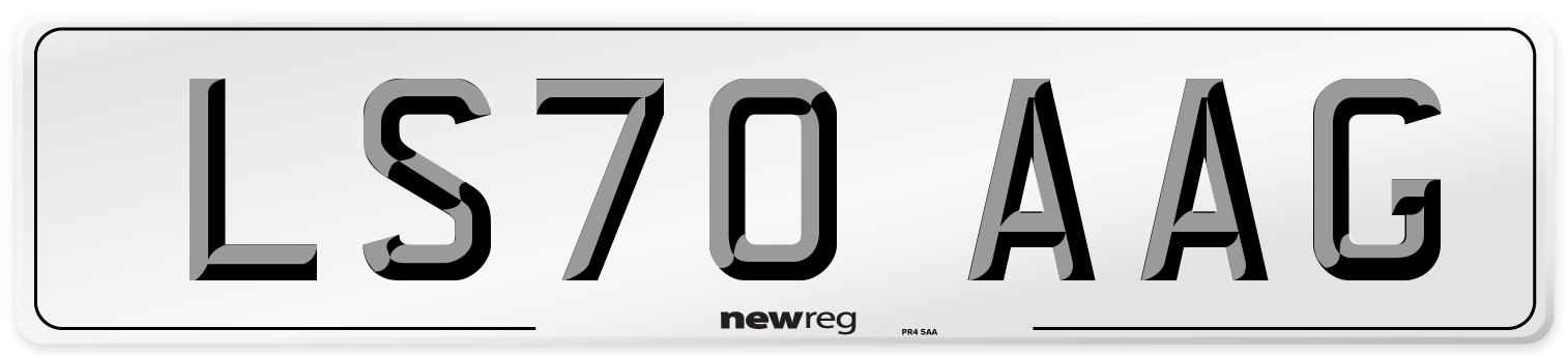LS70 AAG Front Number Plate