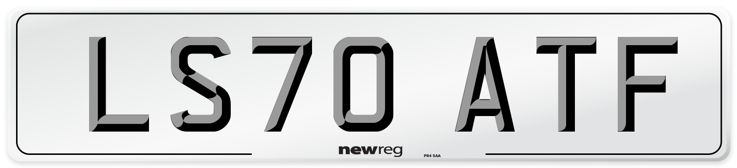 LS70 ATF Front Number Plate