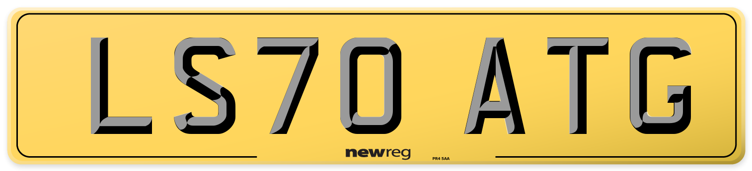 LS70 ATG Rear Number Plate