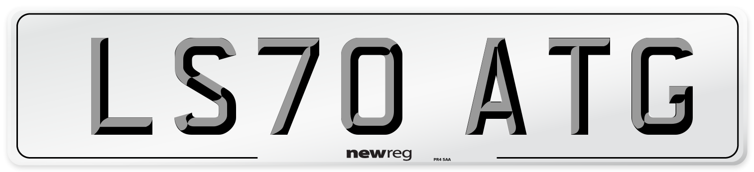 LS70 ATG Front Number Plate