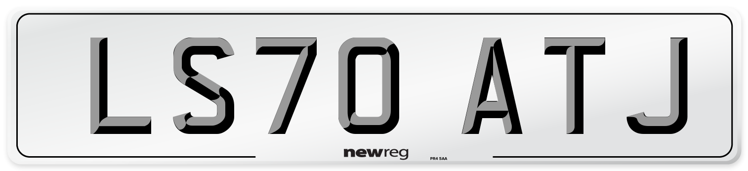 LS70 ATJ Front Number Plate
