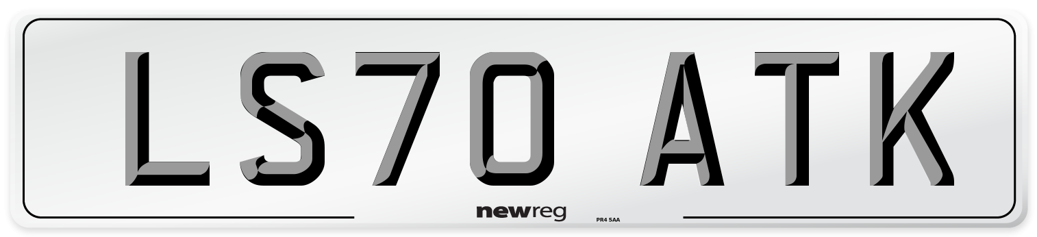 LS70 ATK Front Number Plate