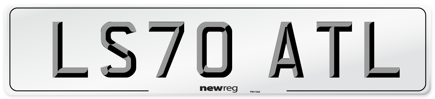 LS70 ATL Front Number Plate