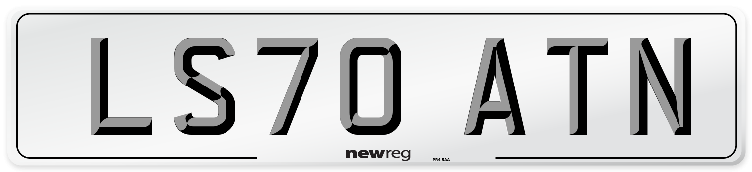 LS70 ATN Front Number Plate