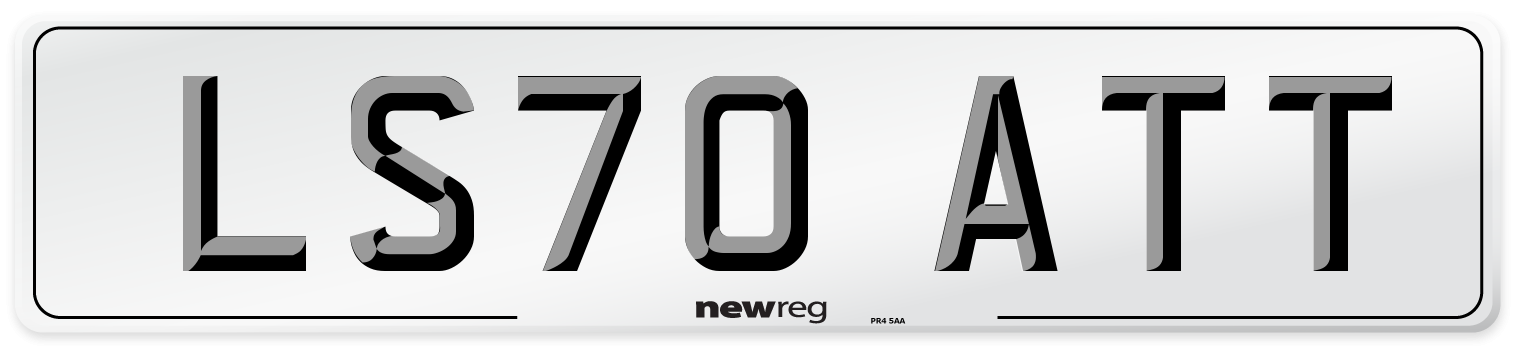 LS70 ATT Front Number Plate