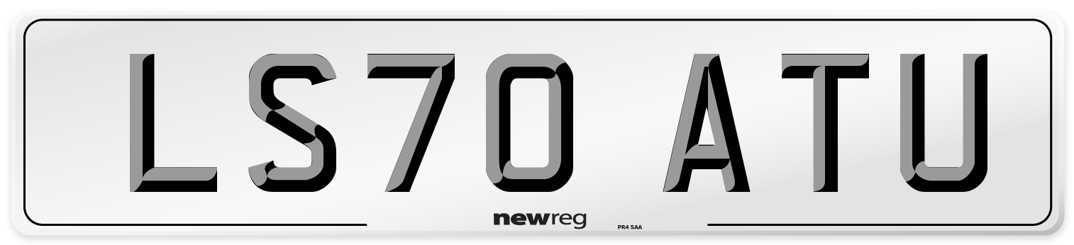 LS70 ATU Front Number Plate
