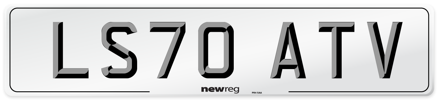 LS70 ATV Front Number Plate