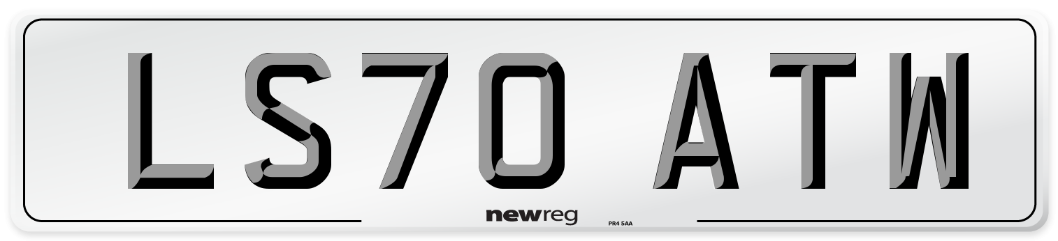 LS70 ATW Front Number Plate