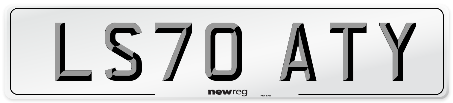 LS70 ATY Front Number Plate