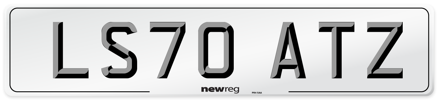LS70 ATZ Front Number Plate