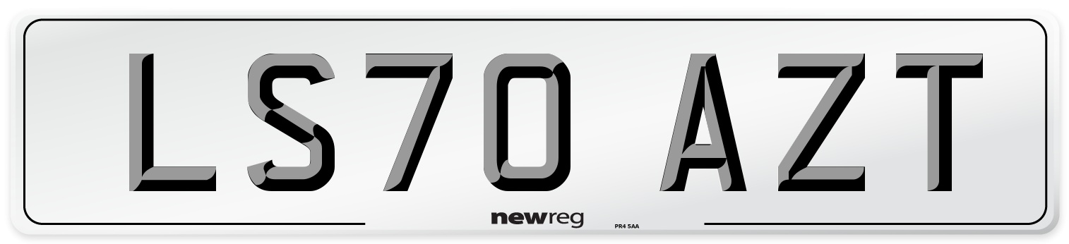 LS70 AZT Front Number Plate