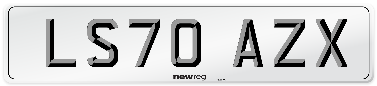 LS70 AZX Front Number Plate