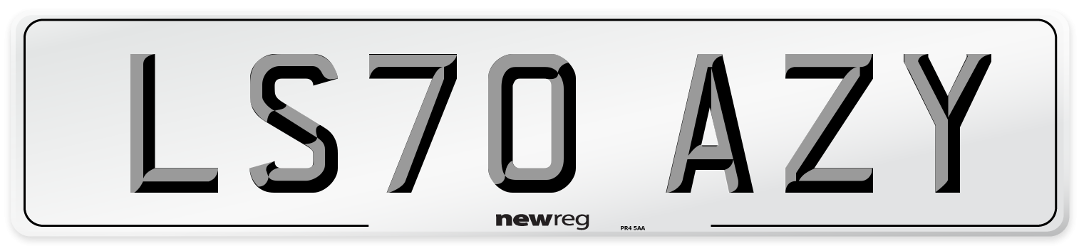 LS70 AZY Front Number Plate