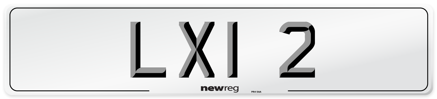 LXI 2 Front Number Plate