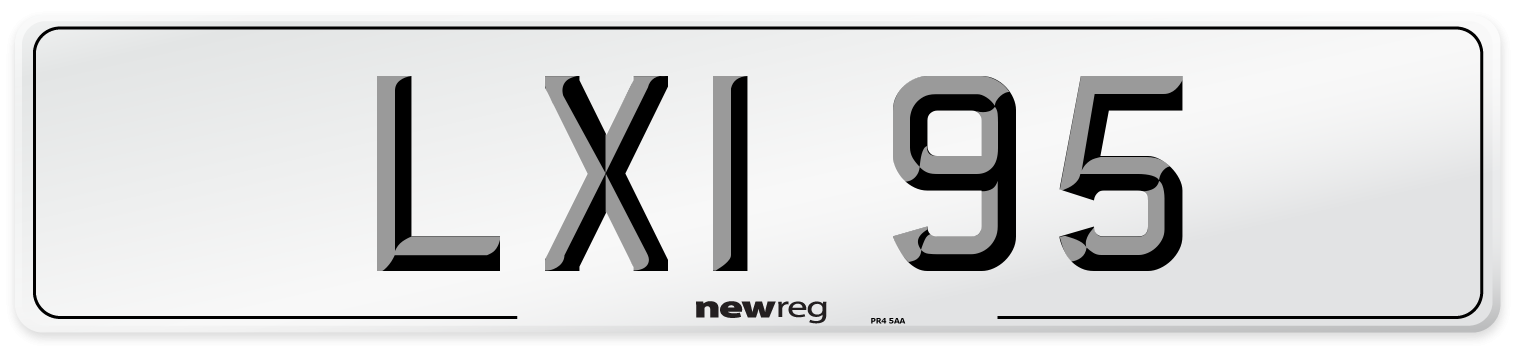 LXI 95 Front Number Plate