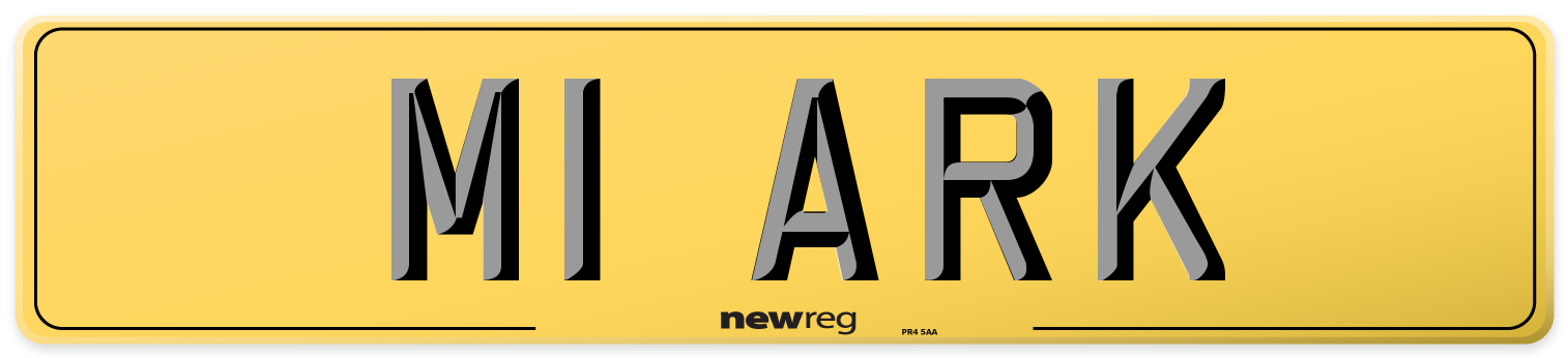 M1 ARK Rear Number Plate