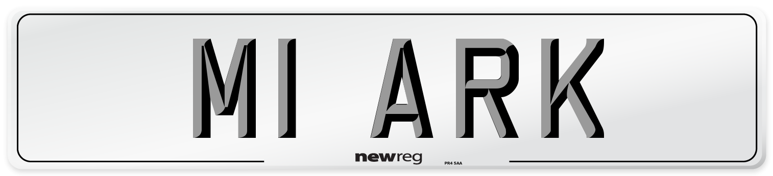 M1 ARK Front Number Plate