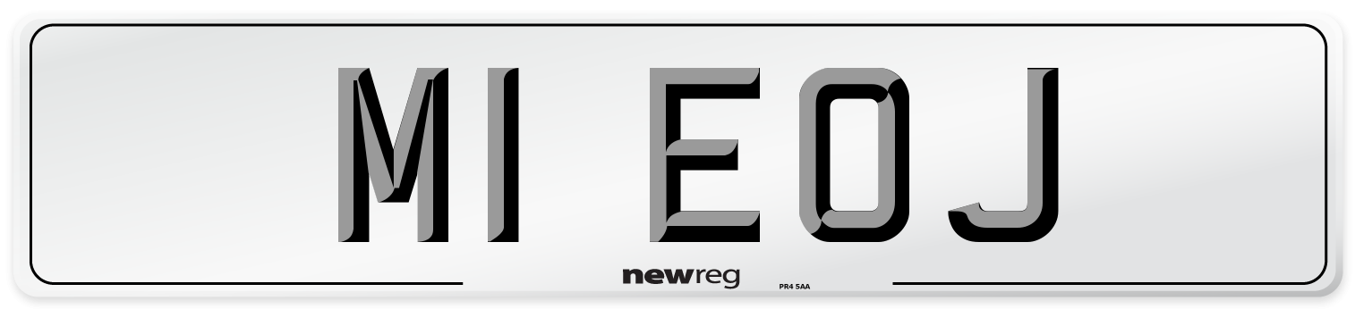 M1 EOJ Front Number Plate