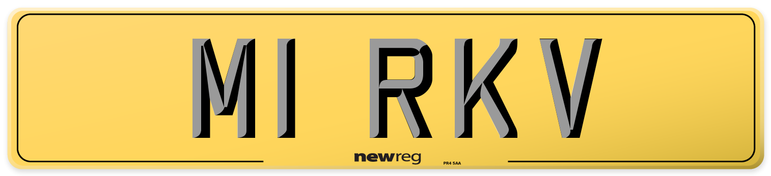 M1 RKV Rear Number Plate