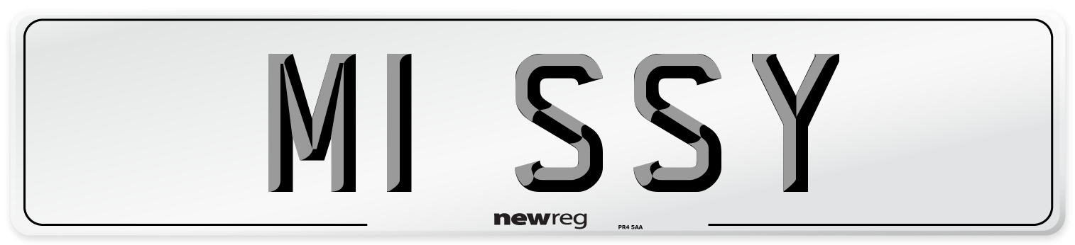 M1 SSY Front Number Plate